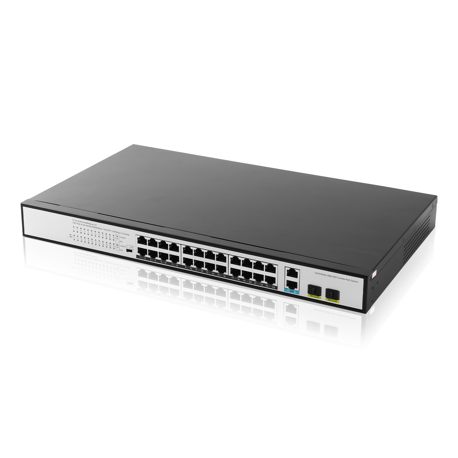24+2+2Combo千兆PoE交换机