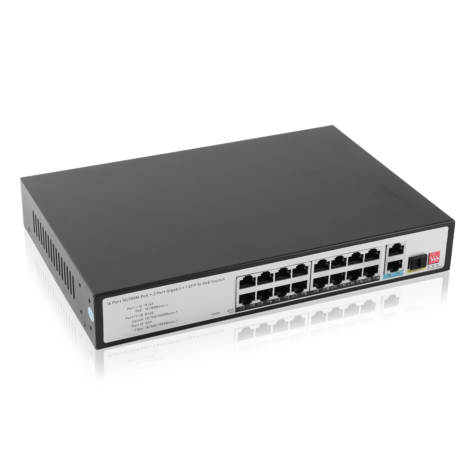 19口千兆上联POE供电交换机