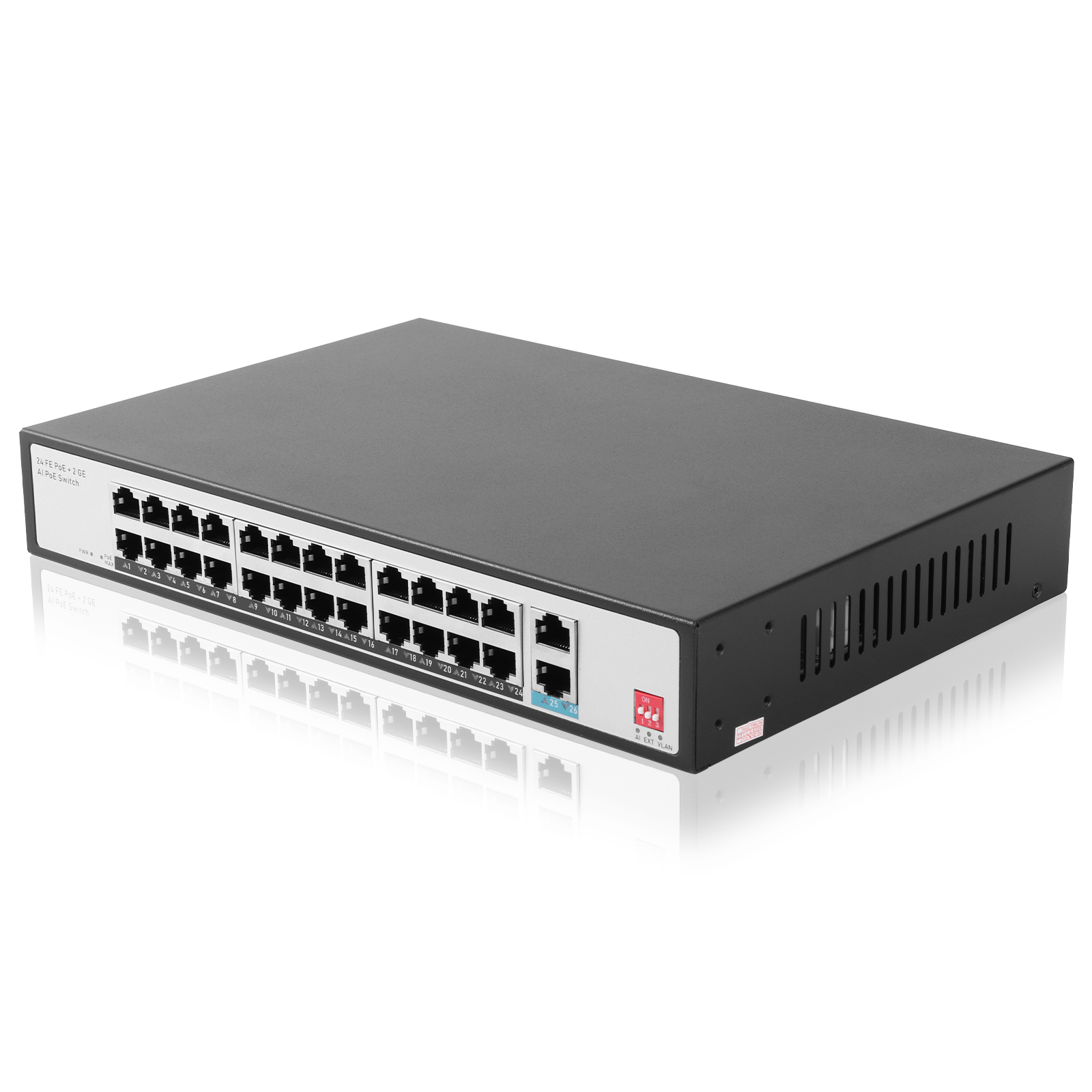 26口千兆上联POE供电交换机