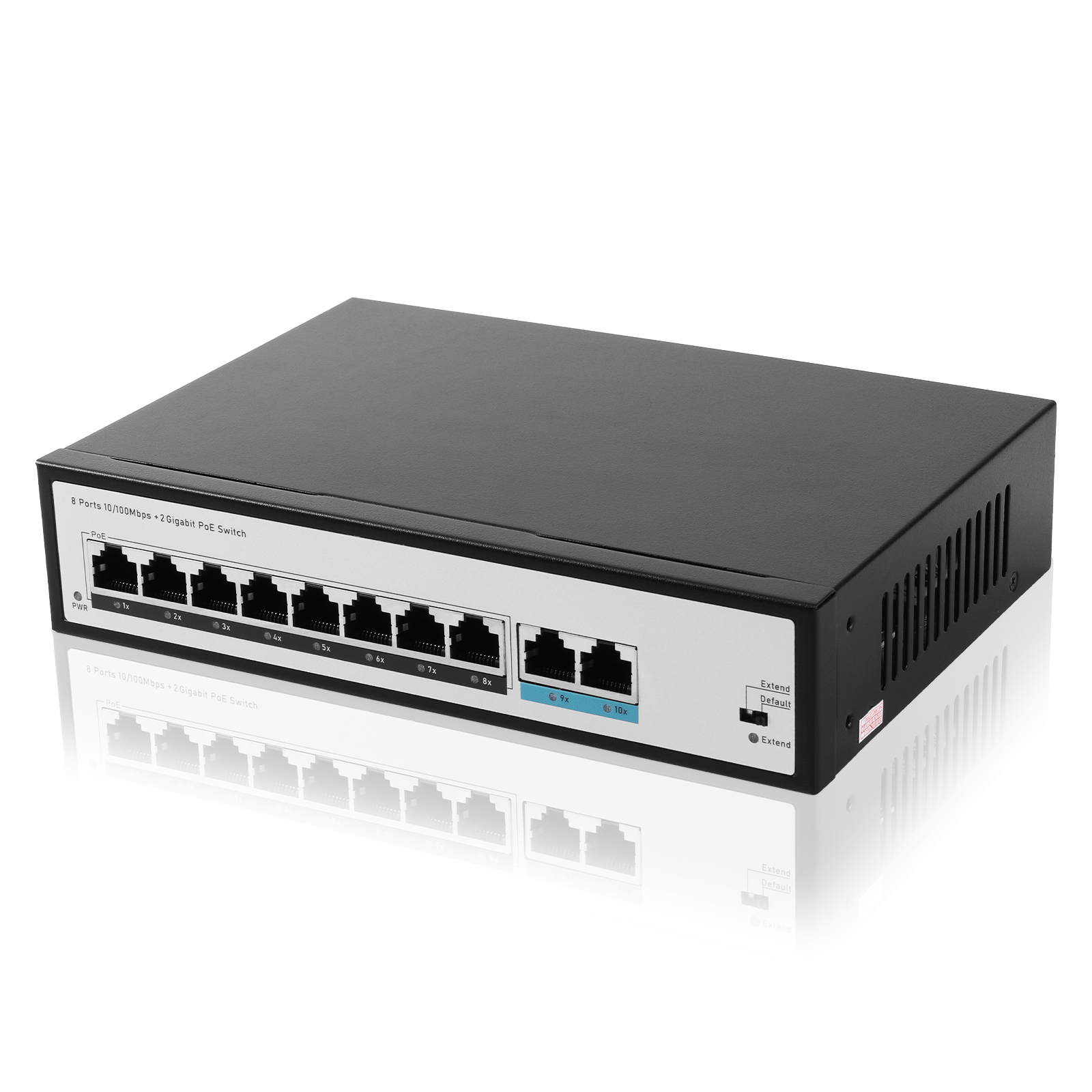 10口百兆POE供电交换机